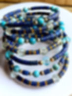 Thumbnail: Lapis Lazuli Multi Gemstone Wrap Bracelet