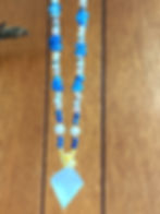 Thumbnail: Blue Kyanite + Selenite +Pearl Necklace