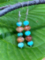 sunstone-amazonite-Earrings