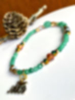 Thumbnail: I Love Jesus Aventurine with Austrian Crystals Bracelet
