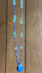 Thumbnail: Lapis Lazuli + Labradorite Necklace with Genuine Copper Beads