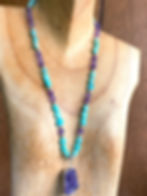 Thumbnail: Amazonite with Amethyst Necklace
