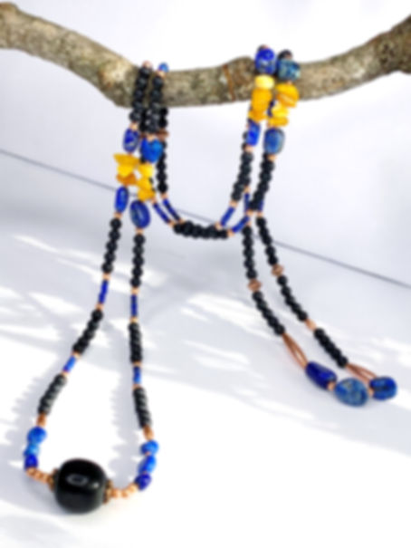 Shungite 44 inches Long Necklace