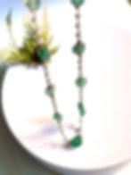 Thumbnail: Aventurine + Pearl Necklace Bracelet Jewelry Set