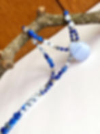 Thumbnail: Lapis Lazuli with Aquamarine + Blue Lace Agate Necklace