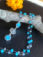 Thumbnail: Labradorite Necklace with Turquoise + Blue Apatite