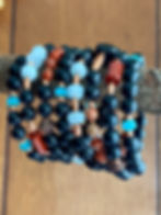Thumbnail: Shungite Multi Gemstone Coil Wrap Bracelet