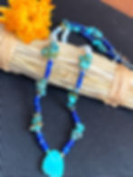 Thumbnail: Lapis Lazuli + Turquoise + Moonstone Necklace
