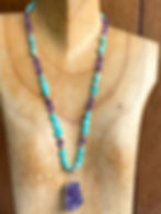 Thumbnail: Amazonite with Amethyst Necklace