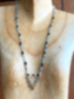 Thumbnail: Labradorite Necklace with Black Onyx