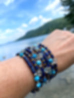 Thumbnail: Lapis Lazuli Multi Gemstone Wrap Bracelet