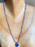 Thumbnail: Lapis Lazuli + Labradorite Necklace with Genuine Copper Beads