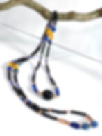 Thumbnail: Shungite 44 inches Long Necklace
