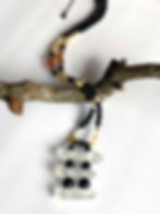 Thumbnail: Shungite Necklace With Lemurian Seed Quartz + Muli-Gemstones