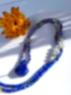 Thumbnail: Lapis Lazuli + Labradorite Necklace with Genuine Copper Beads