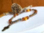 Thumbnail: Christian Cross Baltic Amber with Austrian Crystals Bracelet