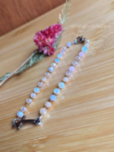 Christian Cross Austrian Crystal Bracelet