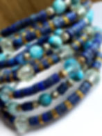 Thumbnail: Lapis Lazuli Multi Gemstone Wrap Bracelet