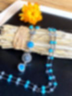 Thumbnail: Labradorite Necklace with Turquoise + Blue Apatite