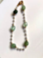 Thumbnail: Aventurine + Pearl Necklace Bracelet Jewelry Set