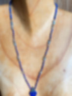 Thumbnail: Lapis Lazuli + Labradorite Necklace with Genuine Copper Beads
