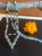 Thumbnail: Labradorite Necklace with Black Onyx