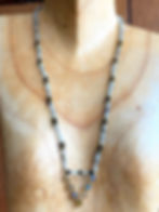Thumbnail: Labradorite Necklace with Black Onyx