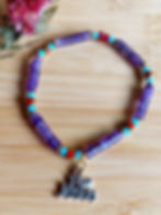 Thumbnail: I Love Jesus Amethyst with Austrian Crystals Bracelet