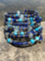 Thumbnail: Lapis Lazuli Multi Gemstone Wrap Bracelet
