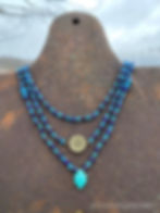 Lapis-Apatite-Copper-Necklaces