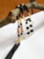 Thumbnail: Shungite Necklace With Lemurian Seed Quartz + Muli-Gemstones