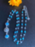 Thumbnail: Labradorite Necklace with Turquoise + Blue Apatite