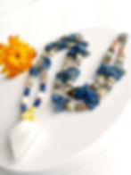 Thumbnail: Blue Kyanite + Selenite +Pearl Necklace