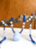 Thumbnail: Lapis Lazuli with Aquamarine + Blue Lace Agate Necklace