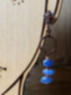 Thumbnail: Blue Kyanite Antique Copper Earrings