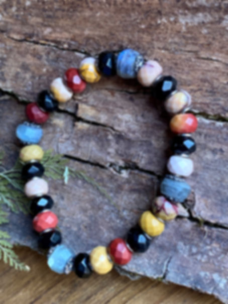 Mookaite with Labradorite Bracelet