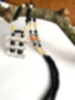 Thumbnail: Shungite Necklace With Lemurian Seed Quartz + Muli-Gemstones